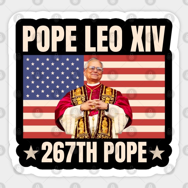 Pope-Leo-XIV Sticker by Creatifly Graphic Tees